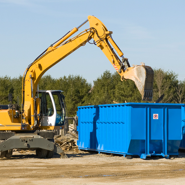 are there any restrictions on where a residential dumpster can be placed in Howard